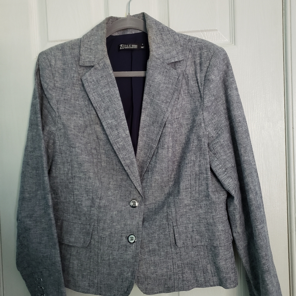 New York & Company 7th Avenue Blazer Light Blue 💙